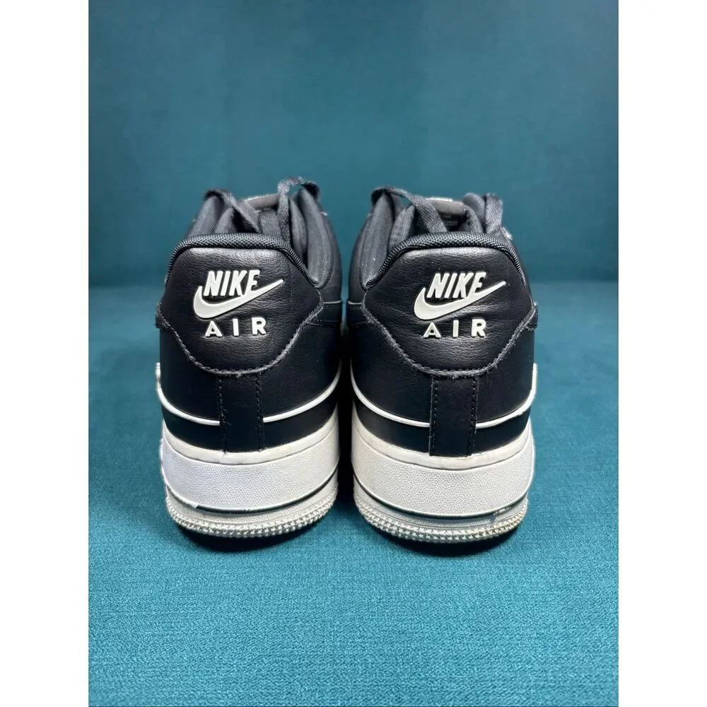 Nike Air Force 1 Low '07 LV8 Double Air Black White Men's Size 12 CJ1379-001
